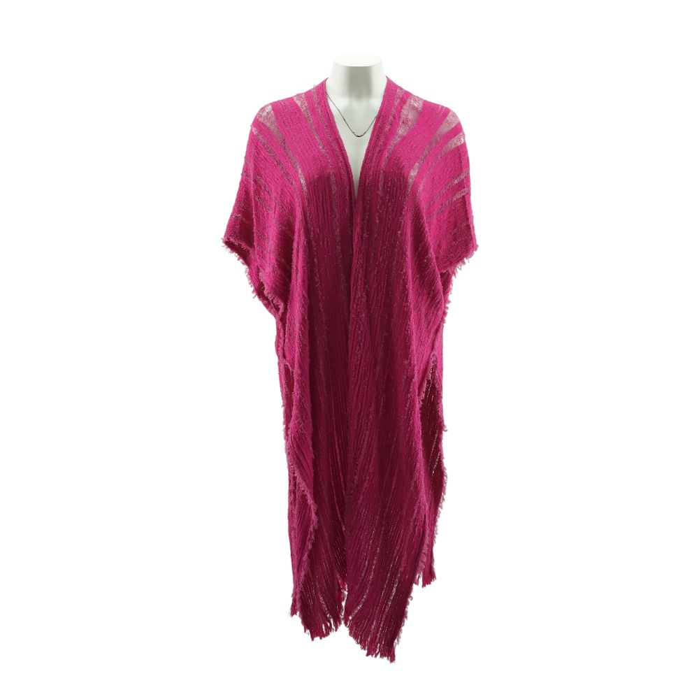 Pink Striped Cardigan Sweater