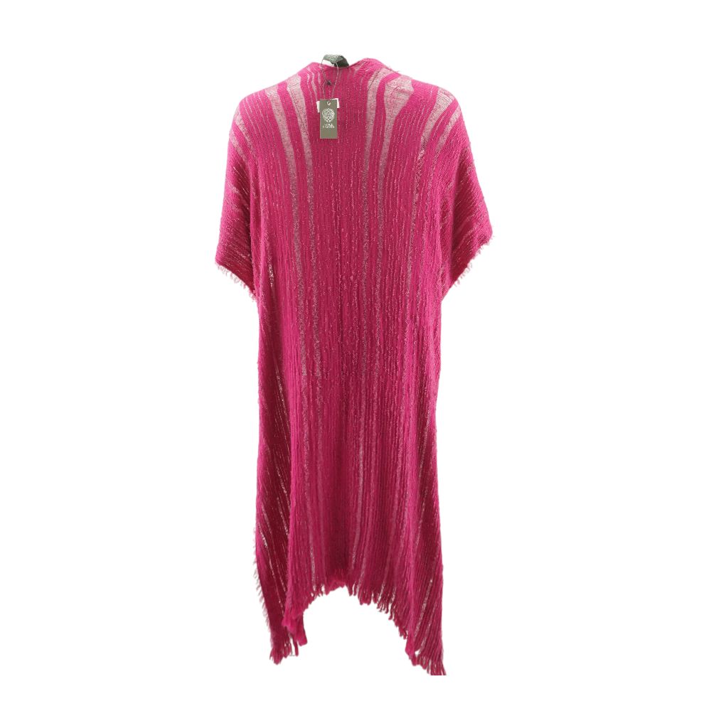 Pink Striped Cardigan Sweater