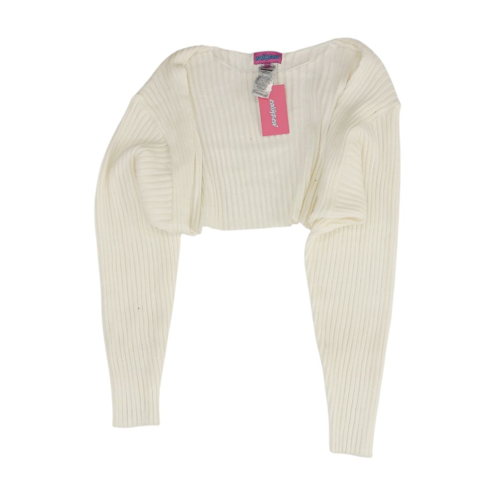 White Cropped Sweater