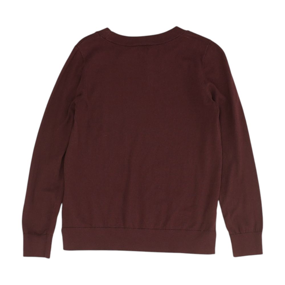 Burgundy Floral Crewneck Sweater