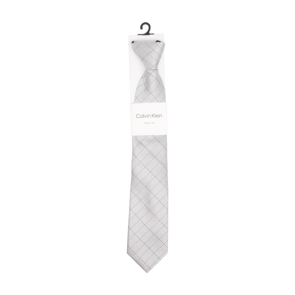 Gray Striped Tie