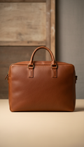 Espresso Brown Leather Briefcase
