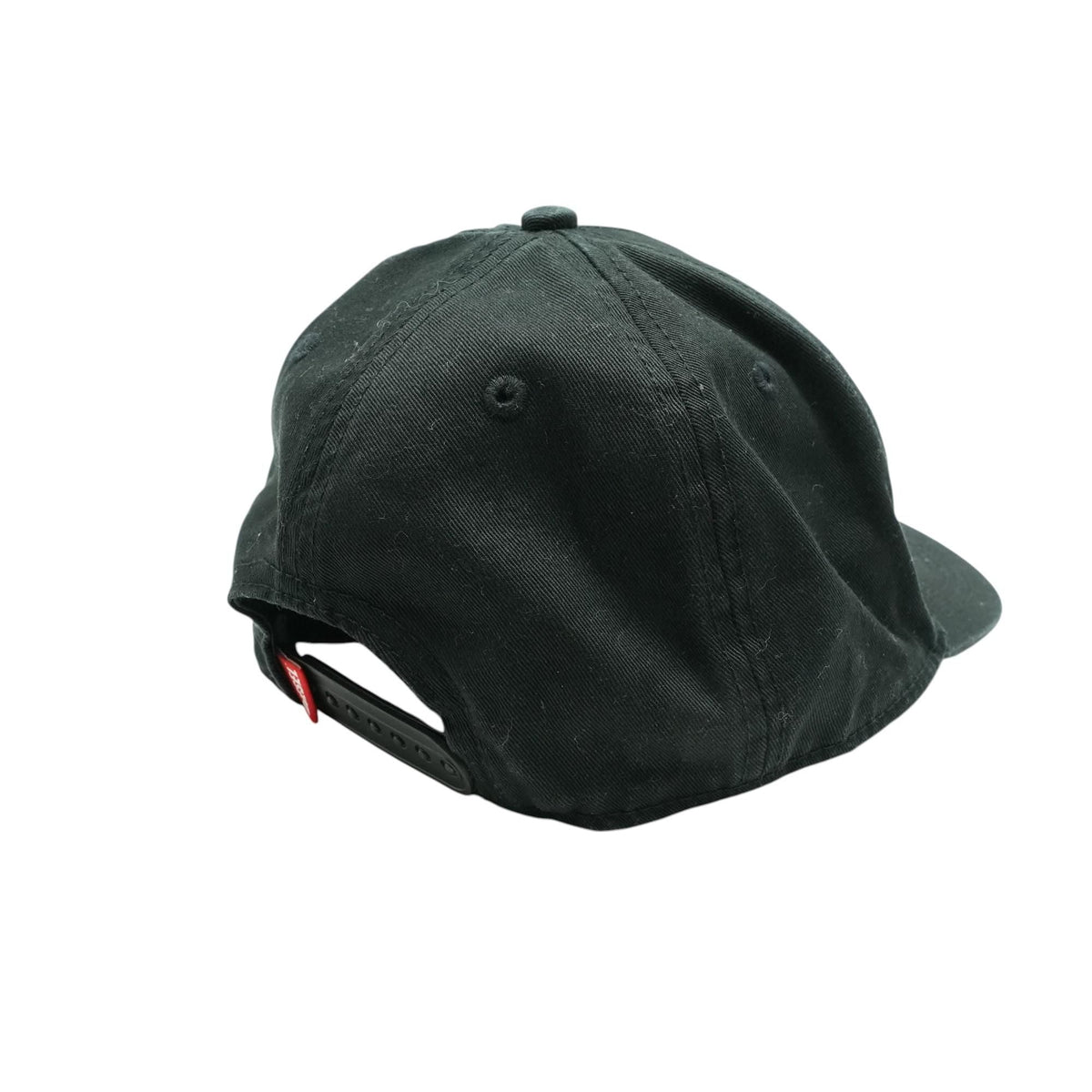 Black Logo-Print Gabardine Cap