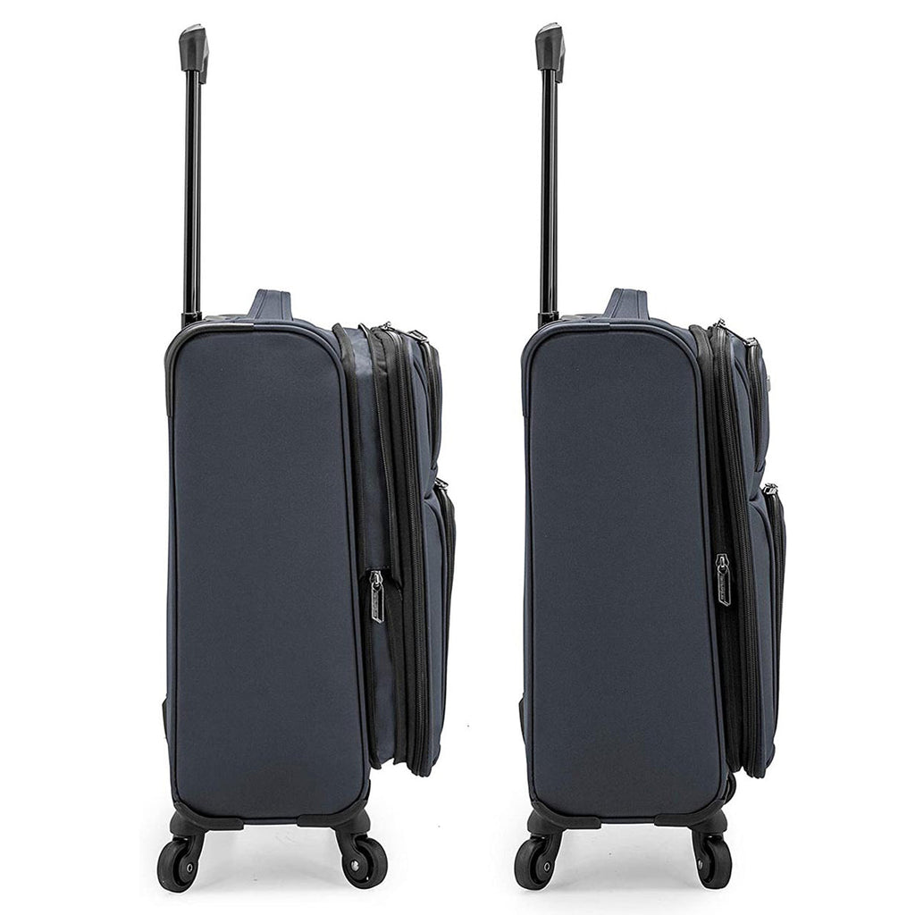 U.S. Traveler Anzio Softside Expandable Spinner Luggage, Carry-on 22-Inch