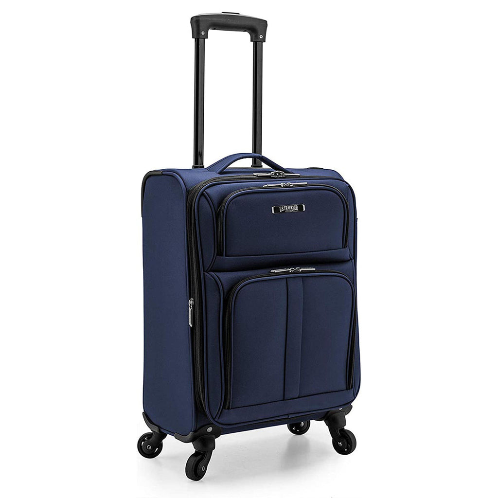 U.S. Traveler Anzio Softside Expandable Spinner Luggage, Carry-on 22-Inch