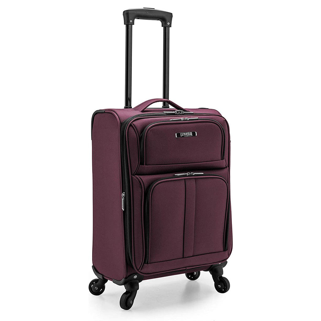 U.S. Traveler Anzio Softside Expandable Spinner Luggage, Carry-on 22-Inch