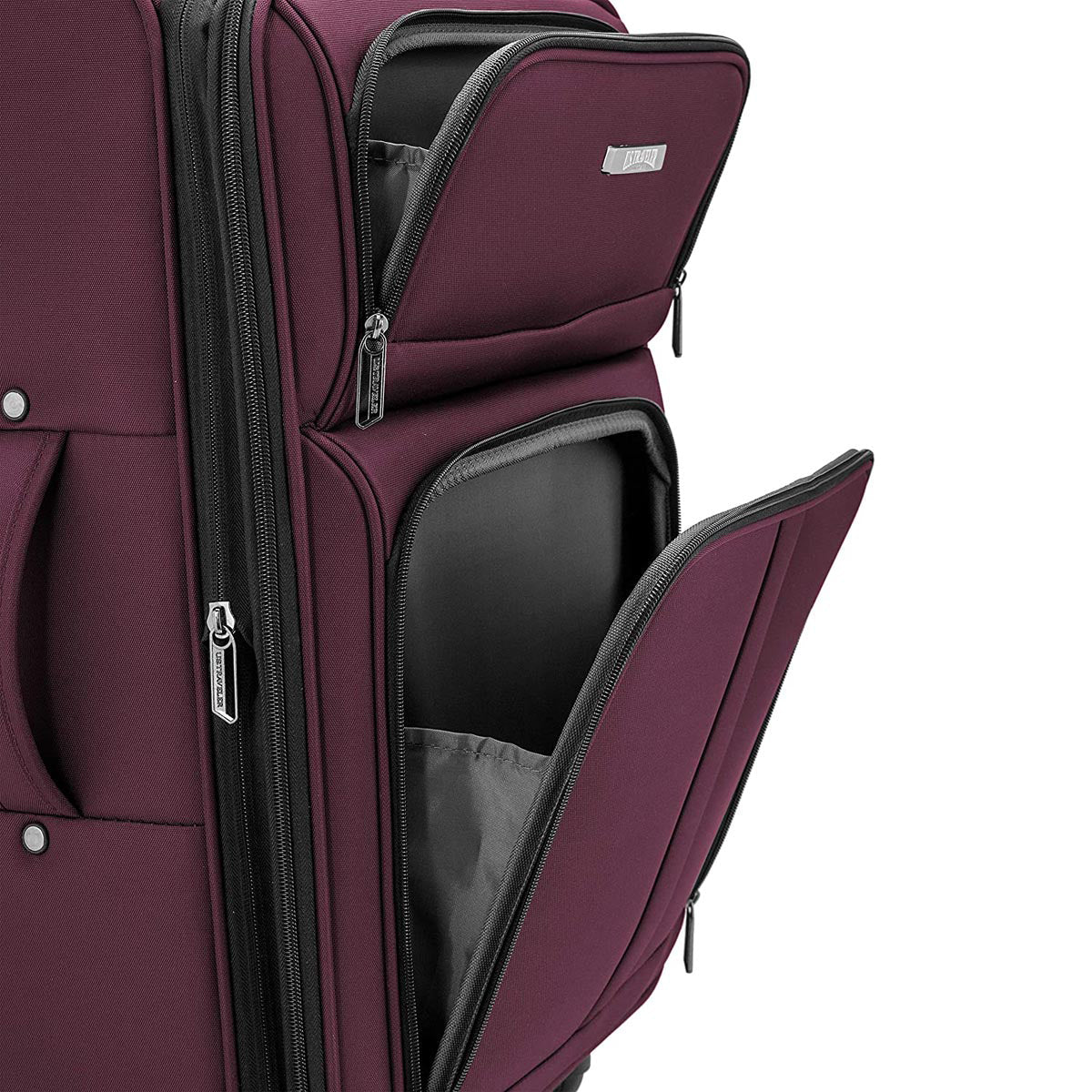 U.S. Traveler Anzio Softside Expandable Spinner Luggage, Carry-on 22-Inch