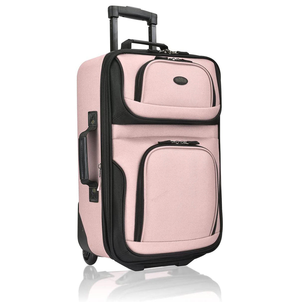 U.S. Traveler Rio Rugged Fabric Expandable Carry-on Luggage Set, 2 Wheel
