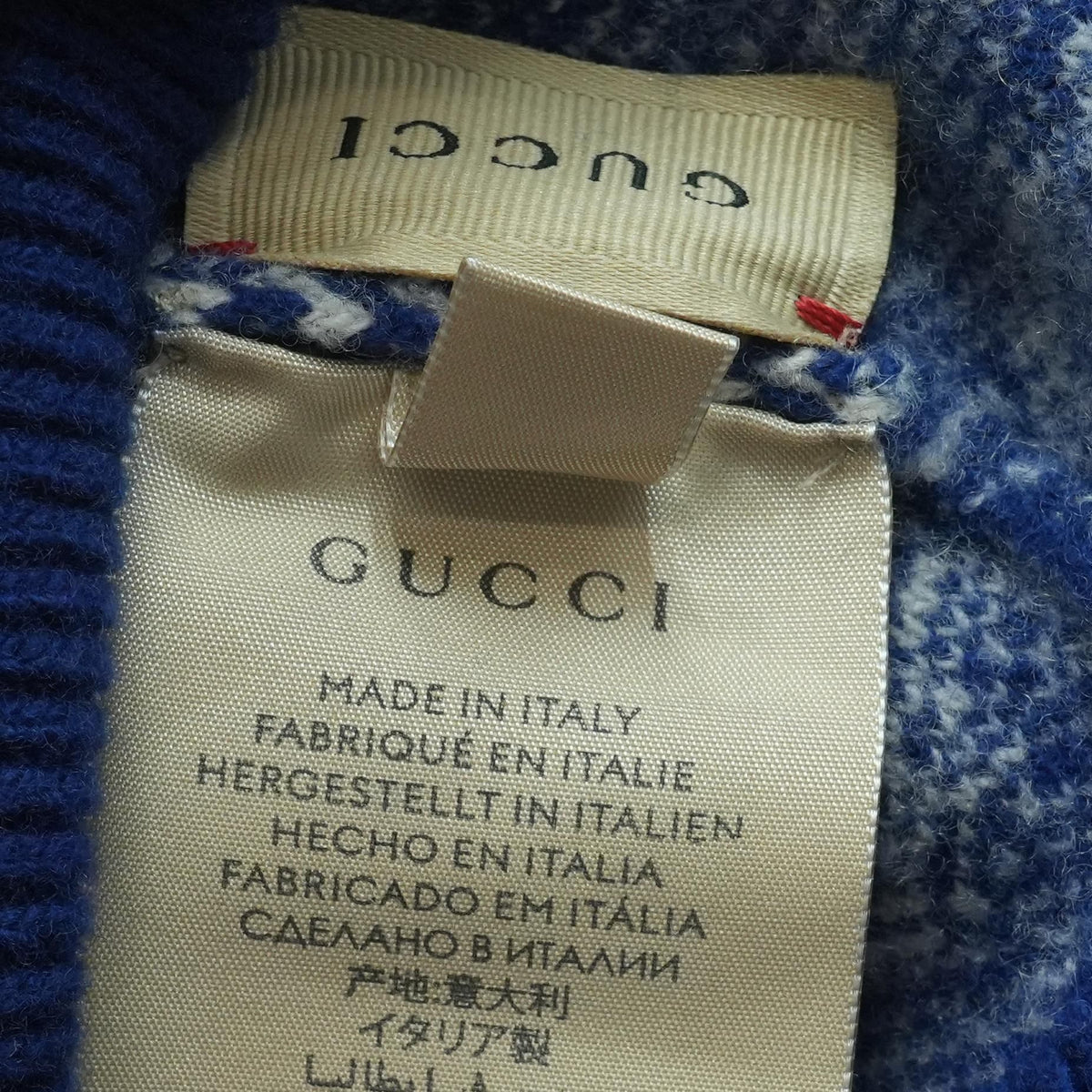 Blue GG Monogram Diagogy Hat