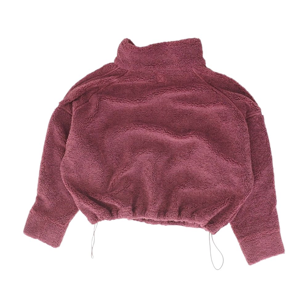 Maroon Solid 1/4 Zip Pullover