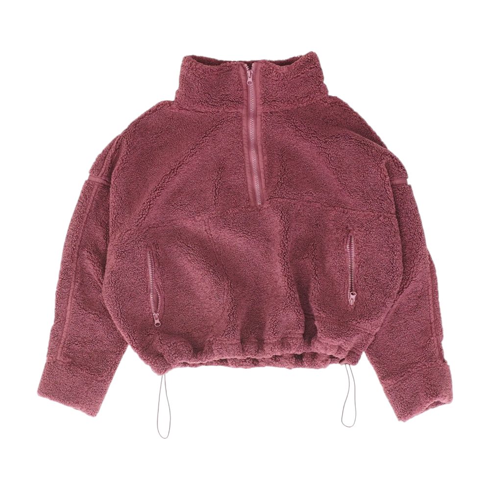 Maroon Solid 1/4 Zip Pullover