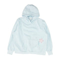 Blue Embroidery Detail Hoodie