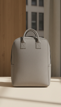 Stone Grey Minimalist Backpack